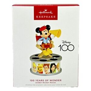 Hallmark 100 YEARS‎ OF WONDER Disney Mickey Mouse Keepsake Ornament Magic 2023